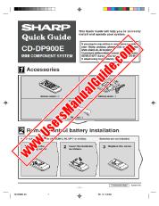 Ansicht CD-DP900E pdf Bedienungsanleitung, Kurzanleitung, Englisch
