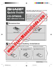 Ansicht CD-DP900S pdf Bedienungsanleitung, Kurzanleitung, Englisch