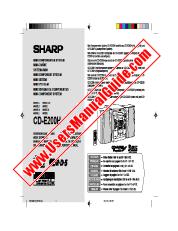 View CD-E200H pdf Operation Manual, extract of language  English
