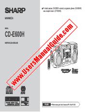 Voir CD-E600H pdf Manuel d'utilisation, polonais