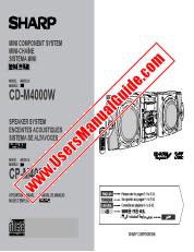 View CD-M4000W pdf Operation Manual, English, French, Spanish