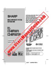 View CD-MPX870/W pdf Operation Manual, English, Spanish