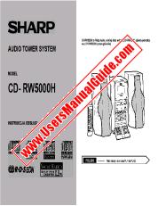 Ansicht CD-RW5000H pdf Bedienungsanleitung für CD-RW5000H, Englisch