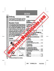 View CD-SW300H pdf Operation Manual, extract of language German