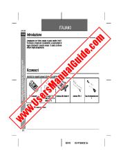 Ver CD-XP120H pdf Manual de operación, extracto de idioma italiano.