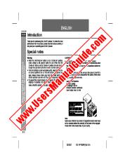 Visualizza CD-XP160W pdf Manuale operativo, inglese