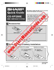 Ansicht CD-XP250E pdf Bedienungsanleitung, Kurzanleitung, Englisch