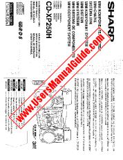 View CD-XP250H pdf Operation Manual, extract of language German