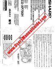 Vezi CD-XP700H pdf Manual de funcționare, extractul de limba germană
