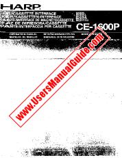 Ver CE-1600P pdf Manual de operaciones, extracto de idioma inglés.
