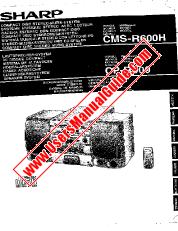 Ansicht CMS-R600H/CP-R600 pdf Bedienungsanleitung, deutsch, französisch, spanisch, schwedisch, italienisch, niederländisch, englisch