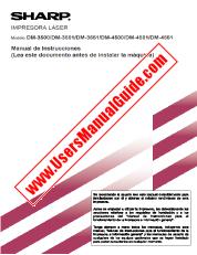 Ansicht DM-3500/3501/3551/4500/4501/4551 pdf Bedienungsanleitung, Spanisch