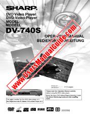 Ver DV-740S pdf Manual de operación, extracto de idioma alemán.
