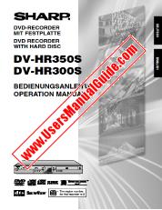 View DV-HR300S/350S pdf Operation Manual, extract of language German