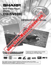 Ver DV-SV80H pdf Manual de Operación, Inglés