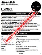 Voir EL-326S pdf Manuel d'utilisation pour EL-326S, polonais