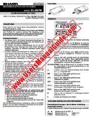 Ver EL-501W pdf Manual de operación, alemán