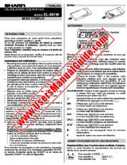 Ansicht EL-501W pdf Bedienungsanleitung, Französisch