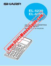 Ansicht EL-5230/5250 pdf Bedienungsanleitung, Italienisch