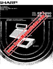 View ER-A850/A880 pdf Operation Manual, extract of language German