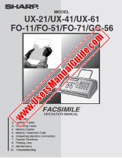 Vezi FO-11/51/71/GQ-56/UX-21/41/61 pdf Manual de utilizare, engleză