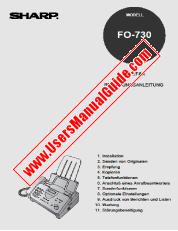 Vezi FO-730 pdf Manual de utilizare, germană