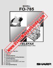 Vezi FO-785 pdf Manual de utilizare, germană