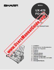 Visualizza UX-470/FO-880 pdf Manuale operativo, tedesco