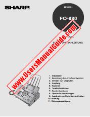 Vezi FO-880 pdf Manual de utilizare, germană