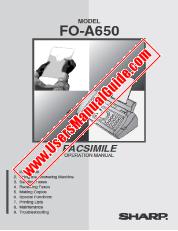 Visualizza FO-A650 pdf Manuale operativo, inglese