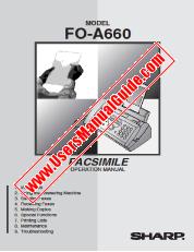 View FO-A660 pdf Operation Manual, English, Arabic