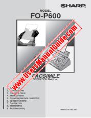Vezi FO-P600 pdf Operarea manuală, engleză, arabă
