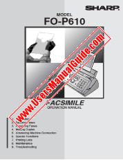 Ver FO-P610 pdf Manual de Operación, Inglés, Árabe