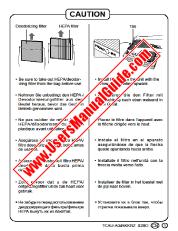 Ansicht FU-21SE pdf Caution Label, englisch, deutsch, französisch, spanisch, italien, portugiesisch, russisch, niederländisch