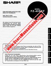 View FZ-40SEF pdf Operation Manual, extract of language German