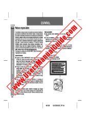 View GX-CD5100W pdf Operation Manual, extract of language Spanish