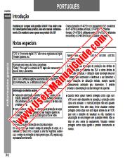 View HT-M750H pdf Operation Manual, extract of language Portuguese