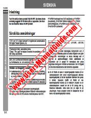 View HT-M750H pdf Operation Manual, extract of language Swedish