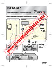 Ver HT-M750HR pdf Manual de operación, guía rápida, ruso