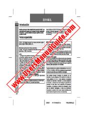 View HT-X15H pdf Operation Manual, extract of language Spanish