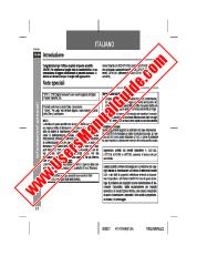 View HT-X15H pdf Operation Manual, extract of language Italian