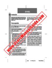 View HT-X1W pdf Operation Manual, extract of language Spanish