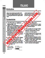 View IM-DR420H pdf Operation Manual, extract of language Italian