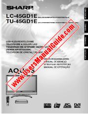 Ver LC/TU-45GD1E pdf Manual de operación, extracto de idioma portugués.