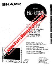 Ver LC-121M2E/150M2E pdf Manual de operación, inglés, alemán, francés, italiano, español, sueco, holandés