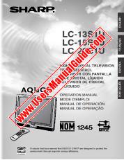Ver LC-13/15/20S1U pdf Manual de operaciones, extracto de idioma inglés.
