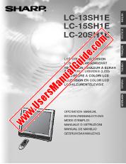View LC-13/15/20SH1E pdf Operation Manual, extract of language English