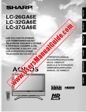 View LC-26GA6E/32GA6E/37GA6E pdf Operation Manual, extract of language German
