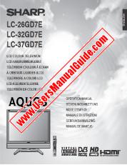 Ver LC-26GD7E/32GD7E/37GD7E pdf Manual de operación para LC-26GD7E / 32GD7E / 37GD7E, extracto de Language English
