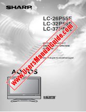 Ver LC-26/32/37P55E pdf Manual de Operación, Ruso